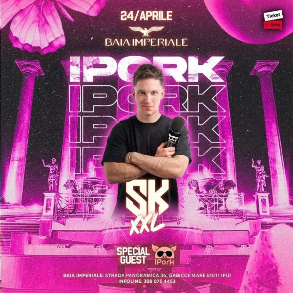 Ipork al Baia Imperiale 24 aprile 2024. Biglietti e Tavoli