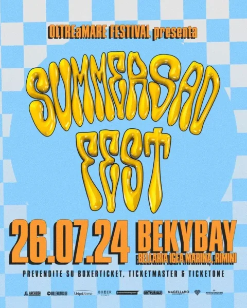 Summersad Fest al Beky Bay 26 luglio 2024. Biglietti