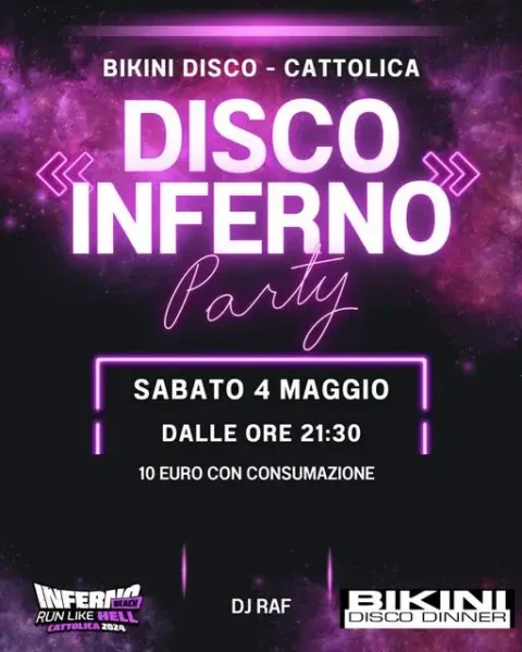 Disco Inferno al Bikini 04 maggio 2024.