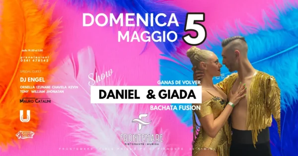 Bachata Fusion al Frontemare 05 maggio 2024. Biglietti e Tavoli