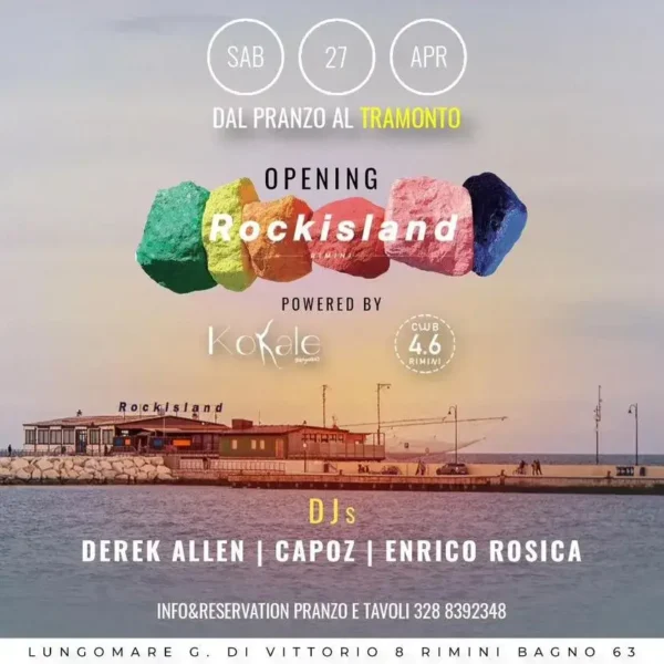 Derek Allen al Kokale Rimini 27 aprile 2024. Biglietti e Tavoli