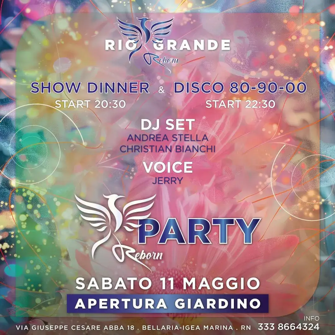 Apertura Giardino Riogrande 11 maggio 2024. Biglietti e Tavoli