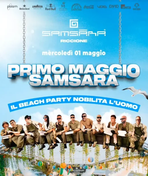 Spring Beach Party al Samsara Riccione 25 aprile 2024. Biglietti