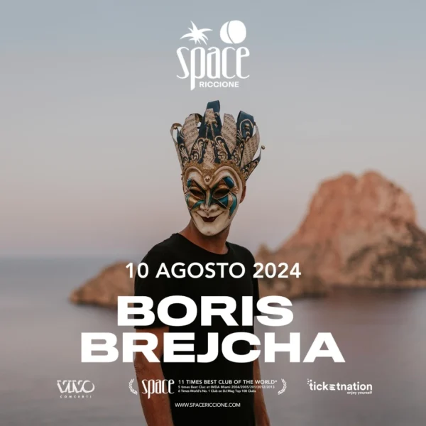 Boris Brejcha Riccione allo Space 10 agosto 2024. Biglietti e Tavoli