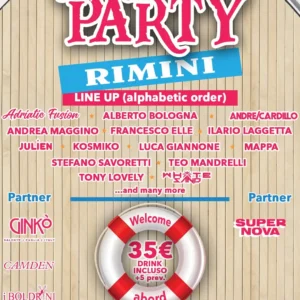 Adriatic Fusion al Boat Party Rimini 22 agosto 2024. Biglietti