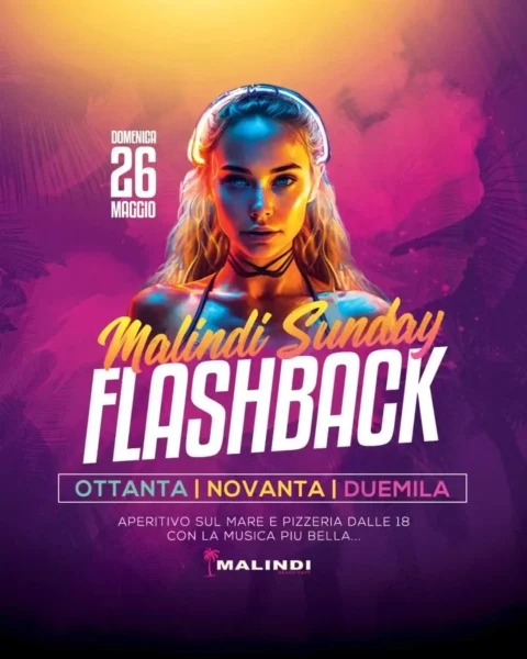 Flashback Malindi Sunday al Malindi Biky Beach 26 maggio 2024. Biglietti e Tavoli
