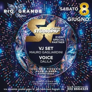 Radio Studio Più al Riogrande 08 giugno 2024. Biglietti e Tavoli