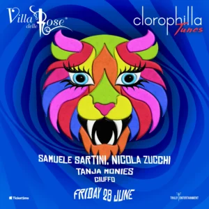 Clorophilla Tunes al Villa Delle Rose 28 giugno 2024. Biglietti e Tavoli