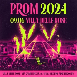 Prom al Villa Delle Rose 09 giugno 2024. Biglietti