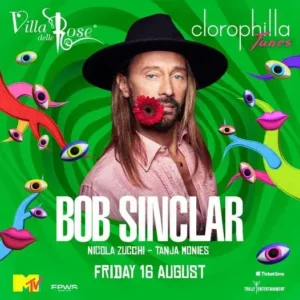 Bob Sinclar al Villa Delle Rose 16 agosto 2024. Biglietti e Tavoli