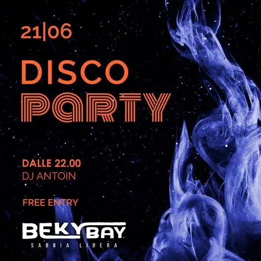 Disco Party al Beky Bay 21 giugno 2024. Biglietti