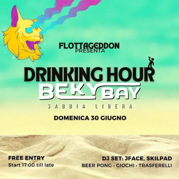 Drinking Hour al Beky Bay 30 giugno 2024. Biglietti