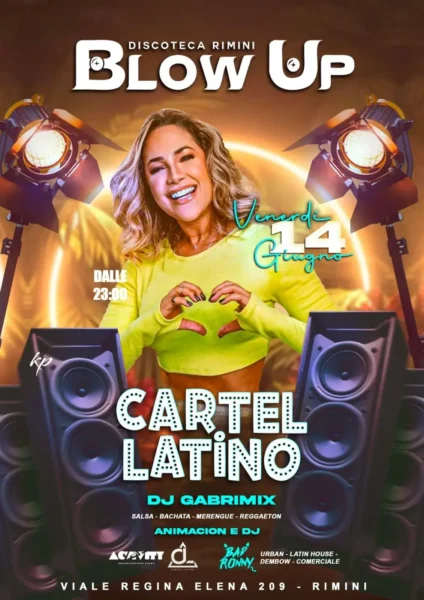 Cartel Latino al Blowup 14 giugno 2024. Biglietti