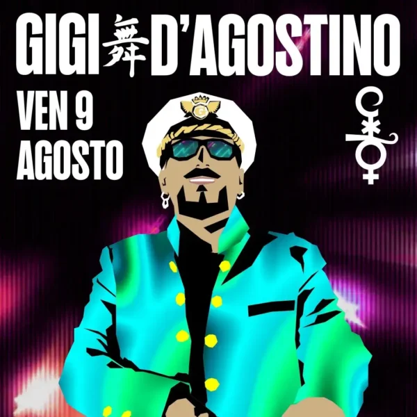 Gigi D'Agostino al Cocorico Riccione 09 agosto 2024. Biglietti e Tavoli