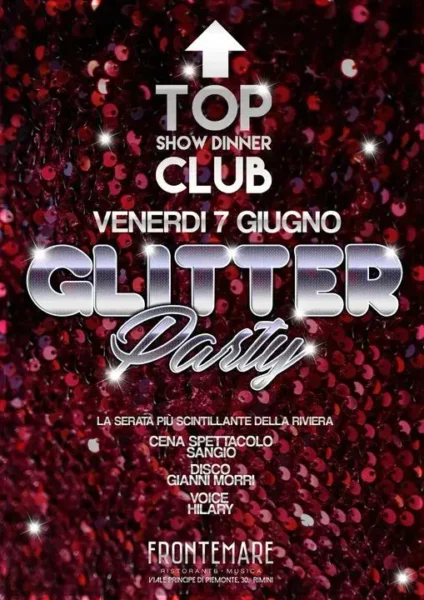 Glitter Party al Frontemare 07 giugno 2024. Biglietti e Tavoli