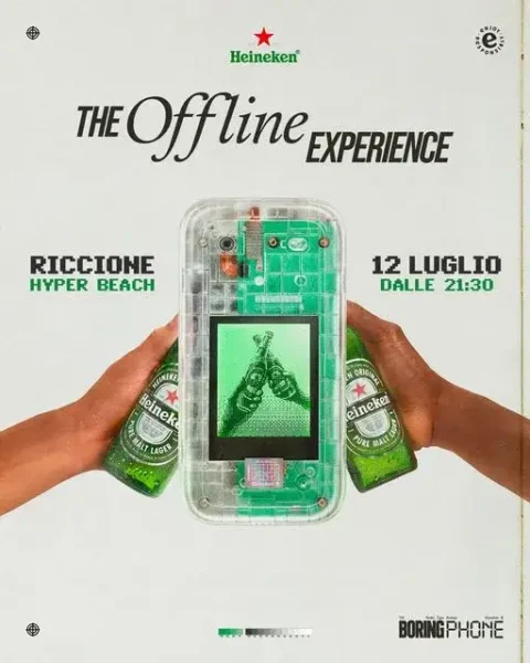 The Offline Experience al Hyper Beach Riccione 12 luglio 2024.  e Tavoli