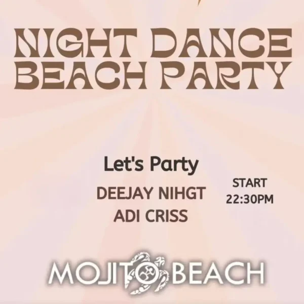 Night Dance Party al Mojitobeach 22 luglio 2024. Biglietti e Tavoli