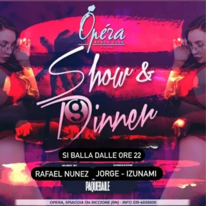 Show E Dinner al Opera 20 giugno 2024. Biglietti e Tavoli