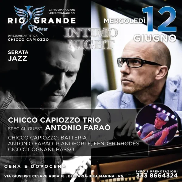 Intimo Night al Riogrande 12 giugno 2024. Biglietti e Tavoli