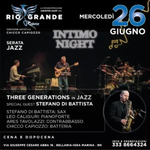 Intimo Night al Riogrande 26 giugno 2024. Biglietti e Tavoli