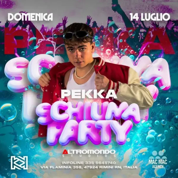 Pekka al Schiuma Party Altromondo 14 luglio 2024. Biglietti e Tavoli