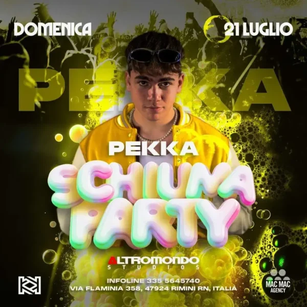 Schiuma Party al Altromondo Studios 21 luglio 2024. Biglietti e Tavoli