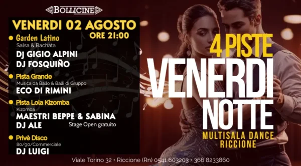 Gigio Aplini al Bollicine 02 agosto 2024. Biglietti