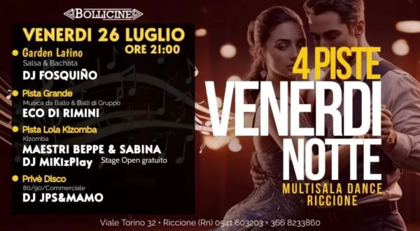 Fosquino al Bollicine 26 luglio 2024. Biglietti