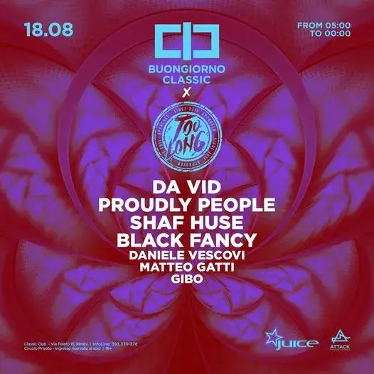 Da Vid al Classic Club 18 agosto 2024. Biglietti