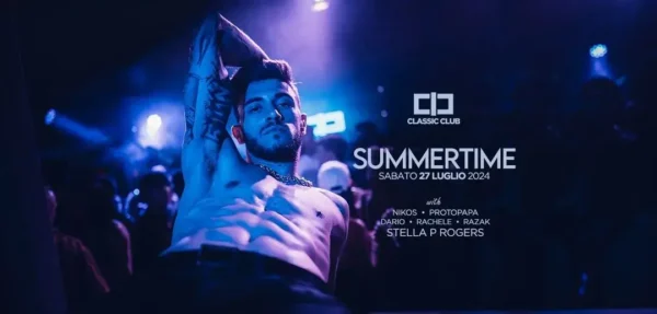 Summertime al Classic Club 27 luglio 2024. Biglietti