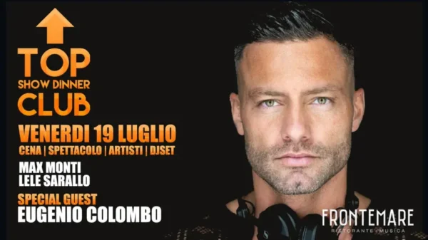 Eugenio Colombo al Frontemare 19 luglio 2024. Biglietti e Tavoli