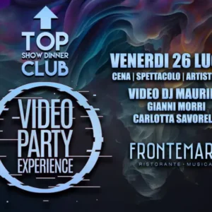 Video Party Experience al Frontemare 26 luglio 2024. Biglietti e Tavoli