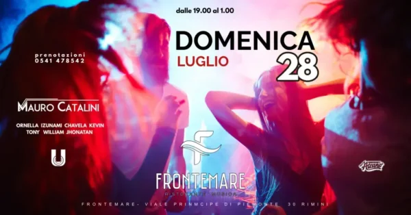 Apericena Salsero al Frontemare 28 luglio 2024. Biglietti