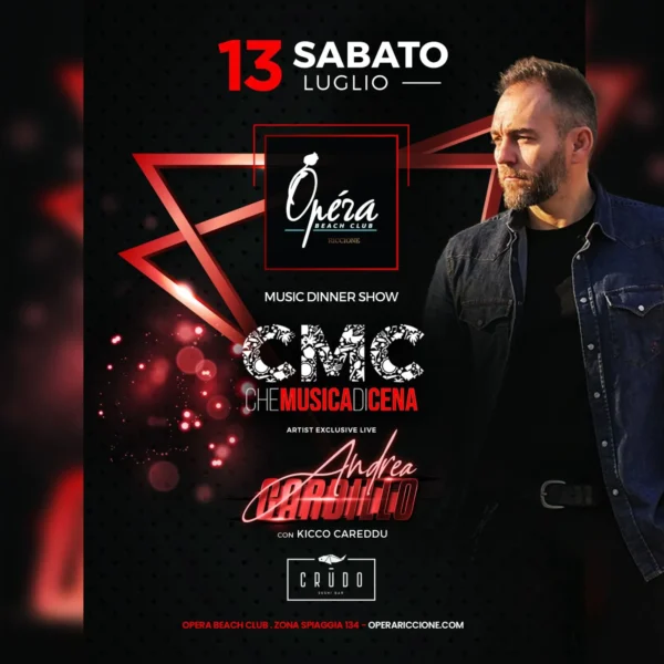Andrea Cardillo al Opera 13 luglio 2024. Biglietti