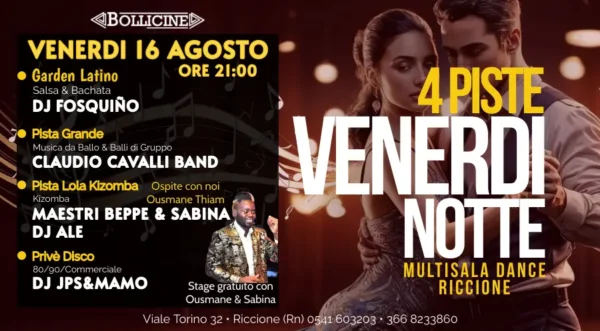 Fosquino al Bollicine 16 agosto 2024. Biglietti