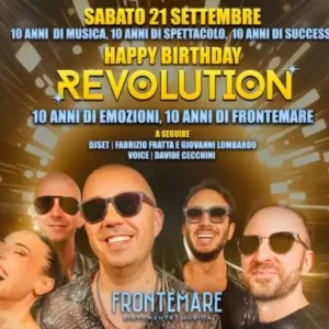 Happy Birthday al Frontemare 21 settembre 2024. Biglietti e Tavoli