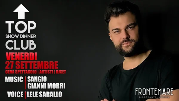 Lele Sarallo al Frontemare 27 settembre 2024. Biglietti e Tavoli