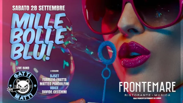 Gatti Matti al Frontemare 28 settembre 2024. Biglietti e Tavoli
