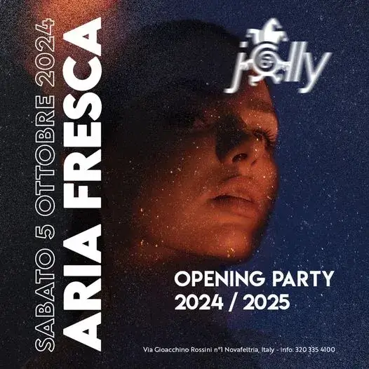 Aria Fresca al Jolly 05 ottobre 2024. Biglietti