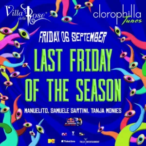 The Last Friday al Villa Delle Rose 06 settembre 2024. Biglietti e Tavoli