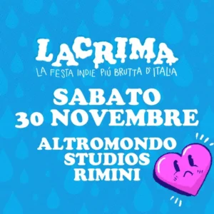 Lacrima al Altromondo Studios 30 novembre 2024. Biglietti e Tavoli