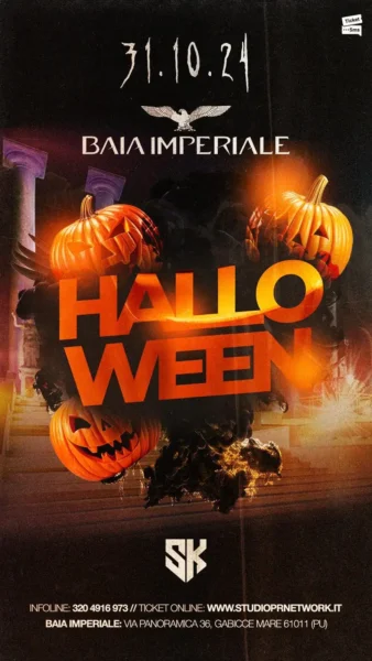 Halloween al Baia Imperiale 31 ottobre 2024. Biglietti e Tavoli