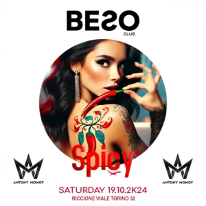 Spicy al Beso Club19 ottobre 2024. Biglietti e Tavoli