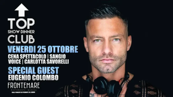 Eurgenio Colombo al Frontemare 25 ottobre 2024. Biglietti e Tavoli
