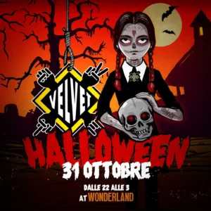 Halloween Velvet Club al Wonderland Club 31 ottobre 2024.