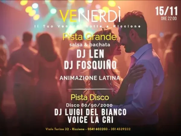 Latino E Disco al Bollicine 15 novembre 2024. Biglietti