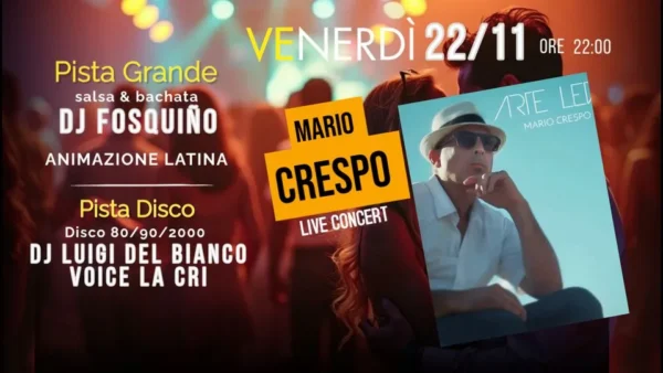 Mario Crespo Martinez al Bollicine 22 novembre 2024.