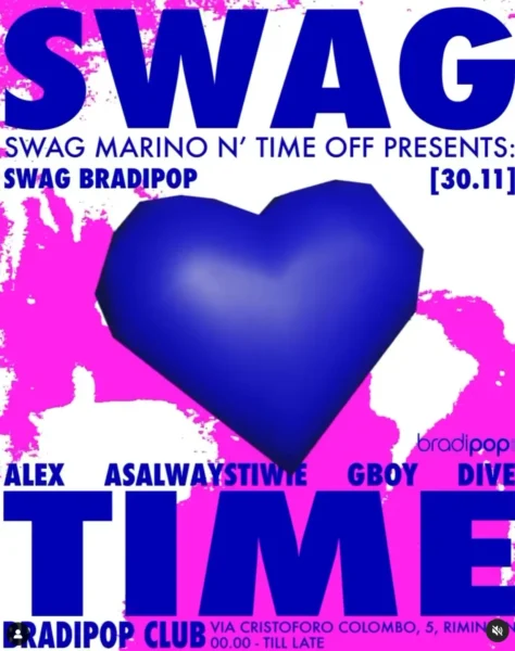 Swag Time al Bradipop 30 novembre 2024.  e Tavoli