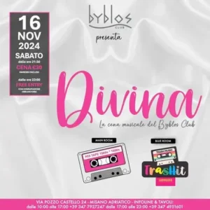 Trash Hit al Byblos 16 novembre 2024. Biglietti e Tavoli