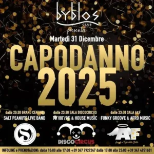 Capodanno 2025 al Byblos 31 dicembre 2024. Biglietti e Tavoli